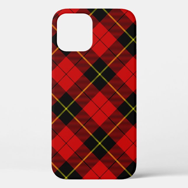 Wallace tartan red black plaid Case-Mate iPhone case (Back)
