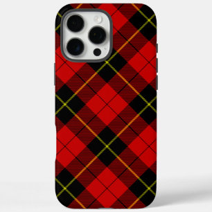 Wallace tartan red black plaid iPhone 16 pro max case