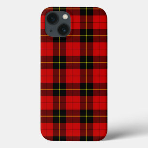 Wallace tartan red black plaid iPhone 13 case