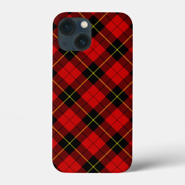 Wallace tartan red black plaid Case-Mate iPhone case (Back)