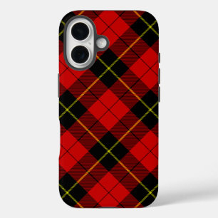 Wallace tartan red black plaid iPhone 16 case