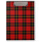 Wallace tartan red black plaid