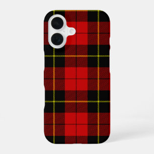 Wallace tartan red black plaid iPhone 16 case