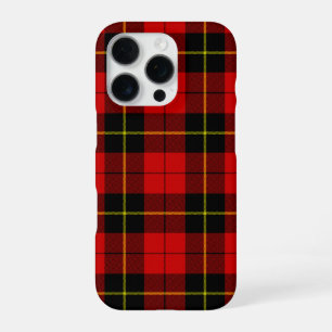 Wallace tartan red black plaid iPhone 16 pro case