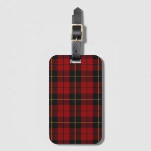 Wallace Tartan Scottish Clan Plaid Luggage Tag