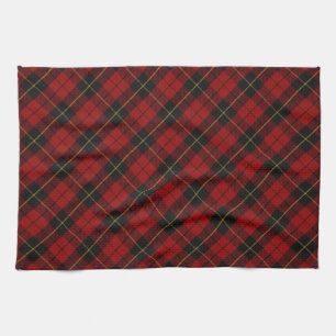 Wallace Tartan Scottish Clan Plaid Pattern Tea Towel