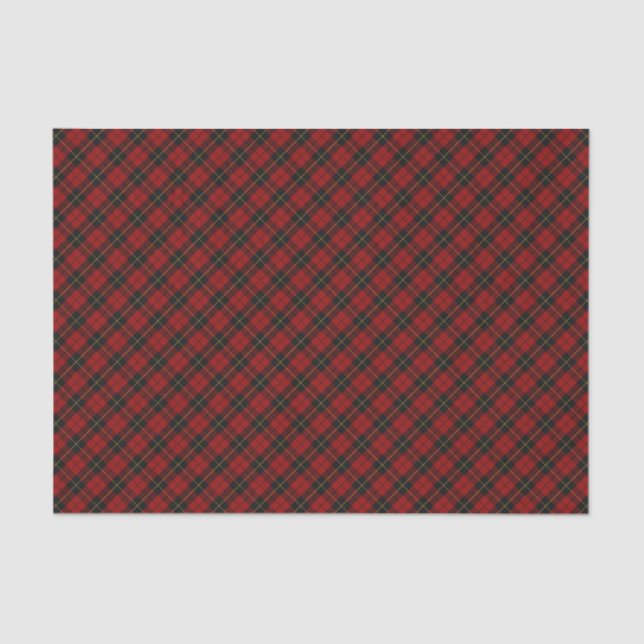 Wallace Tartan Scottish Clan Plaid Pattern Tissue Paper (Front)