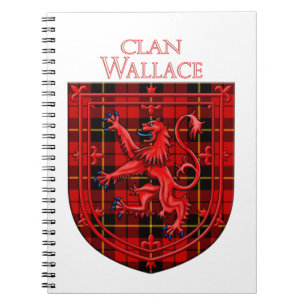 Wallace Tartan Scottish Plaid Lion Rampant Notebook