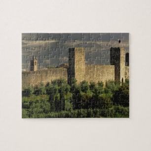 Walled city of Monteriggioni, in the province of Jigsaw Puzzle