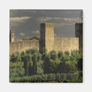Walled city of Monteriggioni, in the province of Magnet