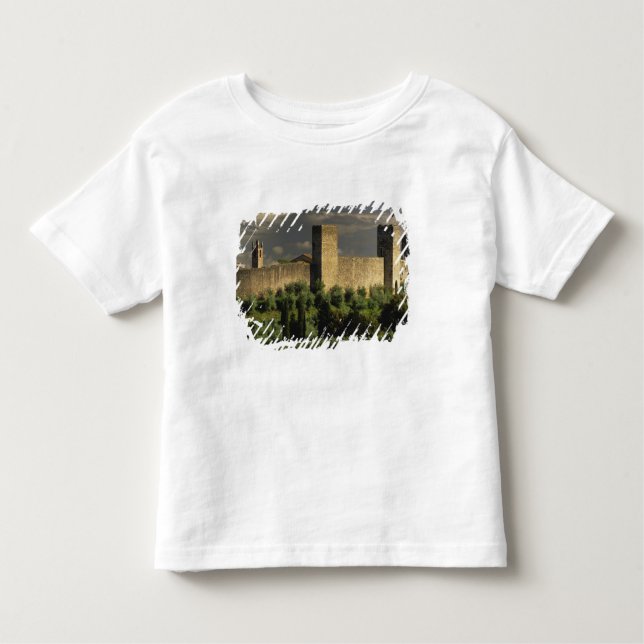 Walled city of Monteriggioni, in the province of Toddler T-Shirt (Front)