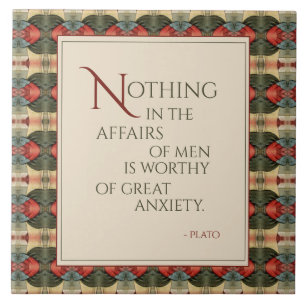 Waller Pattern w/ Quote Ceramic Tile