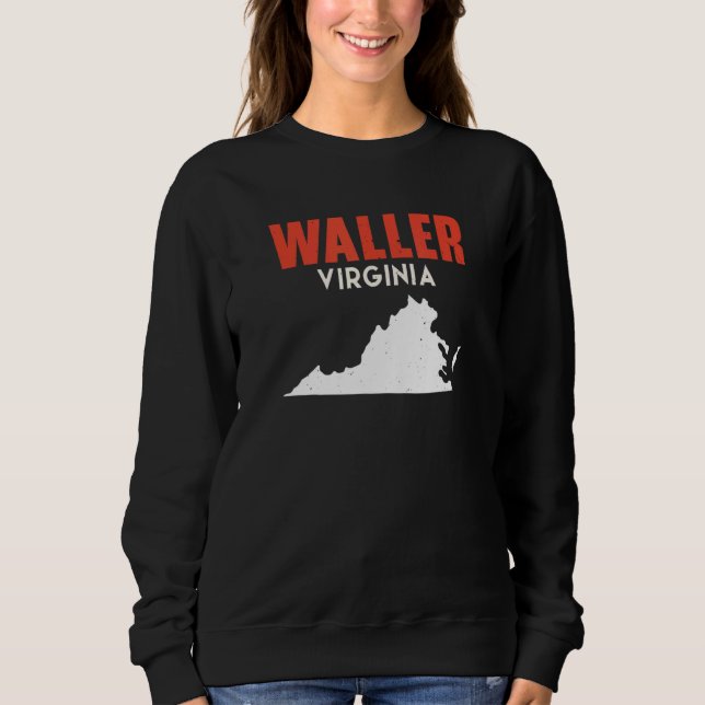 Waller Washington USA State America Travel Washing Sweatshirt (Front)