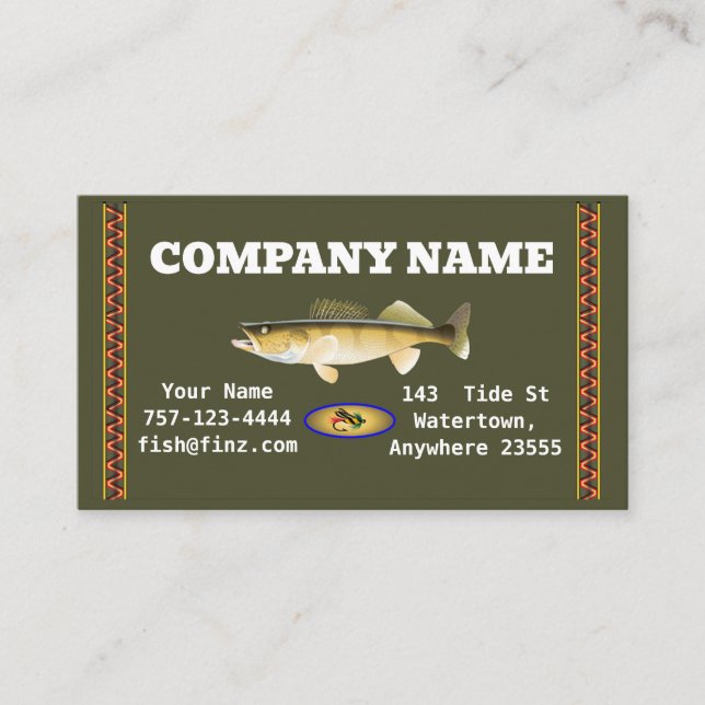 Walleye Business Card (Front)