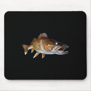 Walleye Fish Art Walleye Fishing Clothing Gift Fis Mouse Pad