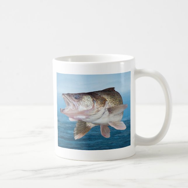Walleye Fishing Coffee Mug (Right)
