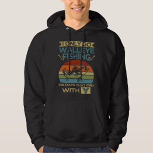 Walleye Fishing & Fisherman Angler Hoodie