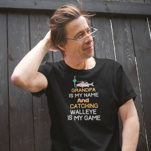 Walleye Fishing Grandpa T-Shirt