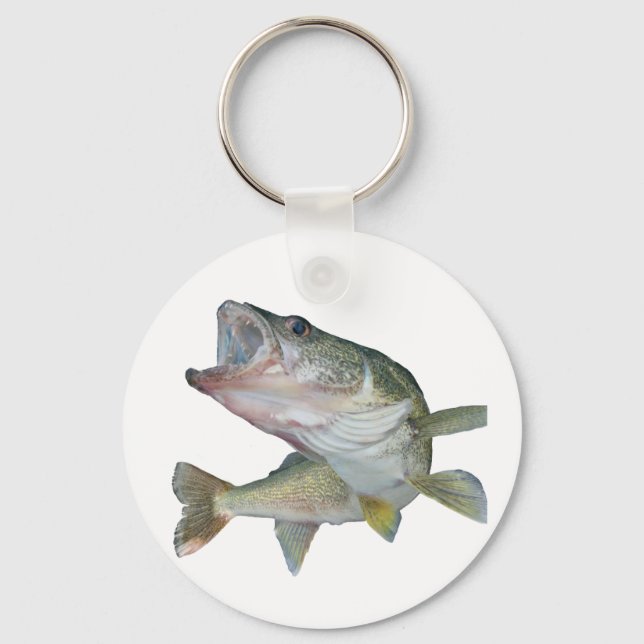 Walleye fishing key ring (Front)