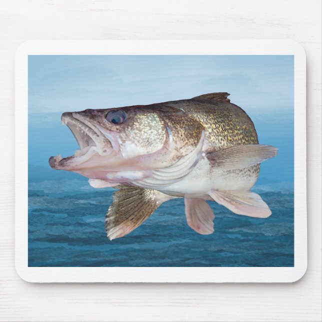 Walleye Fishing Mouse Pad (Front)
