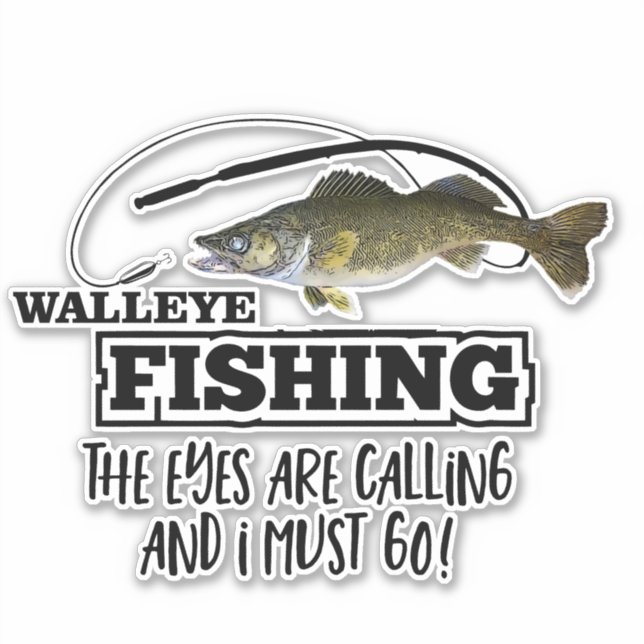 Walleye Fishing Quote Sports Men Outdoors Fish (Front)