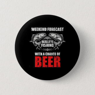 Walleye Fishing Shirts For Men Funny Fishing  6 Cm Round Badge