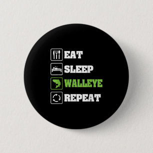 Walleye Fishing Shirts For Men Funny Fishing 6 Cm Round Badge