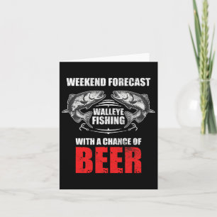Walleye Fishing Shirts For Men Funny Fishing Card