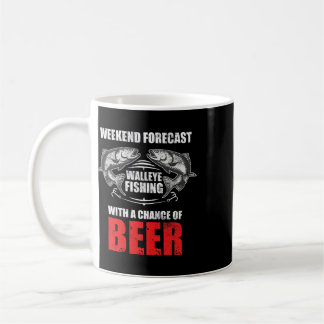 Walleye Fishing Shirts For Men Funny Fishing  Coffee Mug