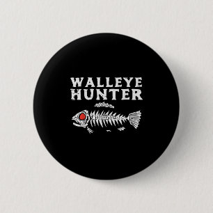 Walleye Hunter Fishing Fish Lover Fisherman Men Wo 6 Cm Round Badge