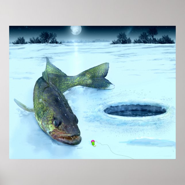 Walleye Ice Poster (Front)