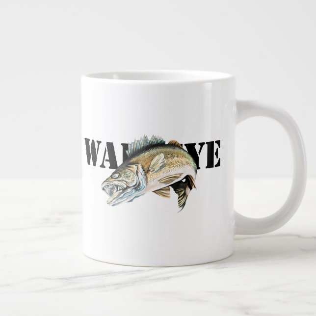 Walleye Large Coffee Mug (Right)
