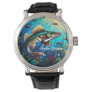 Walleye Pike in Lake Modern Watch