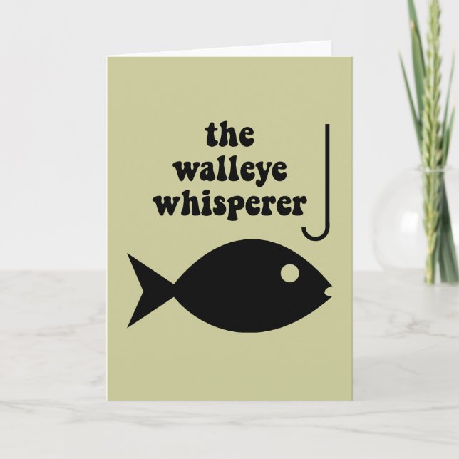 walleye whisperer fishing card (Front)
