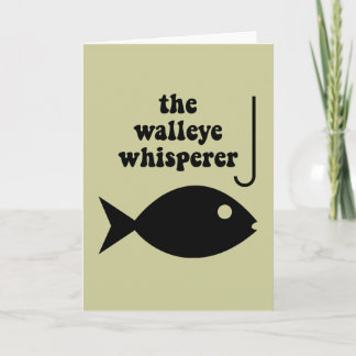 walleye whisperer fishing card