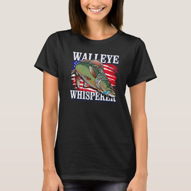 Walleye Whisperer Fishing Men Women Adults Teens K T-Shirt (Front)