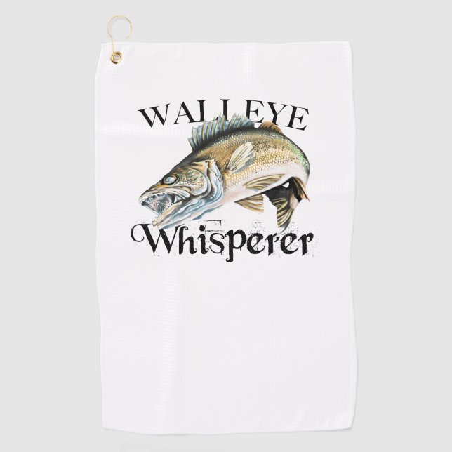 Walleye Whisperer Fishing Towel (Front)