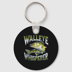 Walleye Whisperer Graphic Fishing Apparel Gift Fis Key Ring