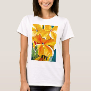Wallflower original watercolour floral art T-Shirt