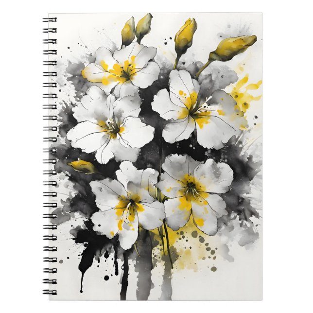 Wallflower - Watercolor flowers Notebook (Front)