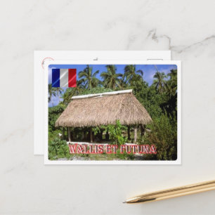 Wallis and Futuna - Fale on Faioa - Postcard