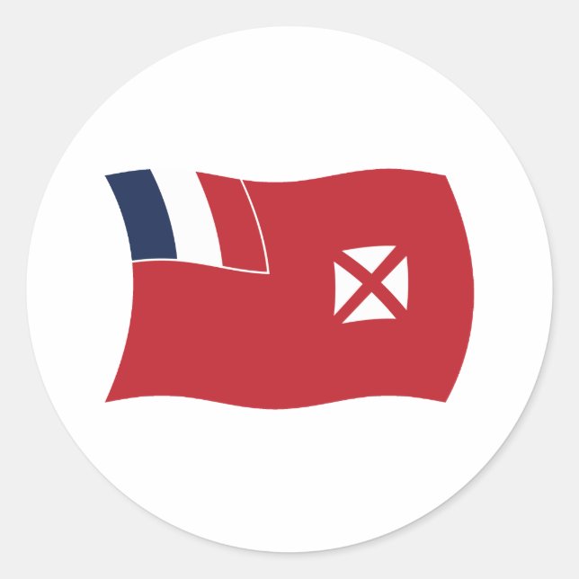 Wallis And Futuna Flag Sticker (Front)