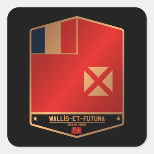 Wallis and Futuna Square Sticker