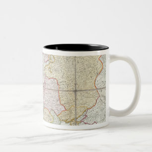 Wallis' New Map of Europe Two-Tone Coffee Mug