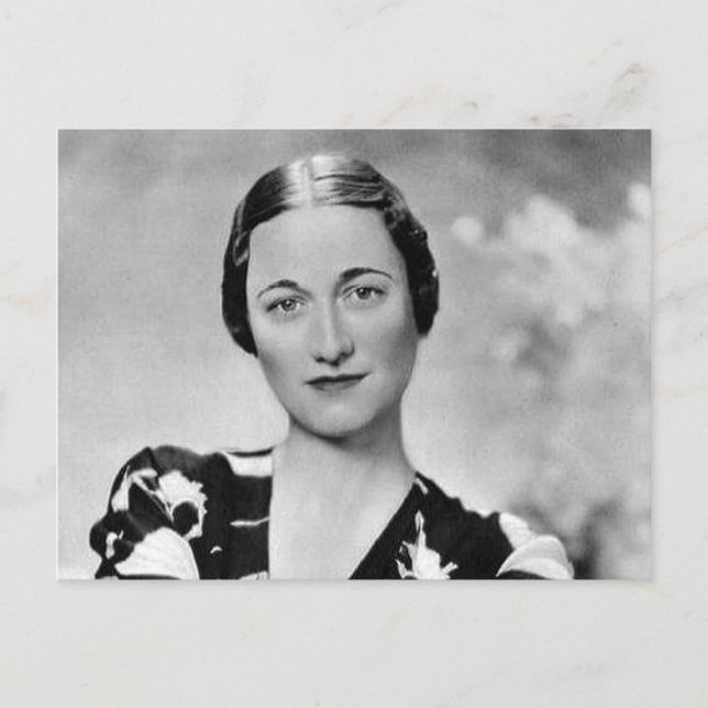 Wallis Simpson Postcard (Front)