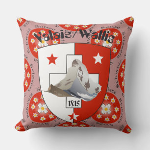 Wallis Valais Schweiz Suisse Kissen Cushion