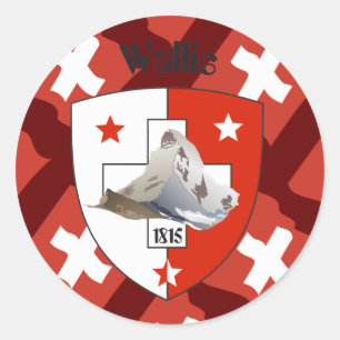 Wallis Valais Switzerland Suisse Svizzera sticker