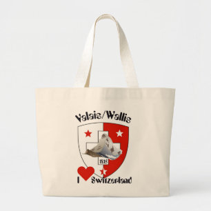 Wallis / Valais Tasche Large Tote Bag