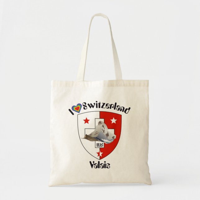 Wallis / Valais Tasche Tote Bag (Front)