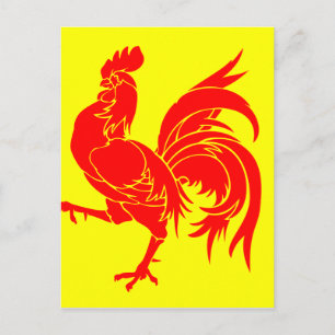 Walloon (Belgium) Flag - Drapeau de la Wallonie Postcard